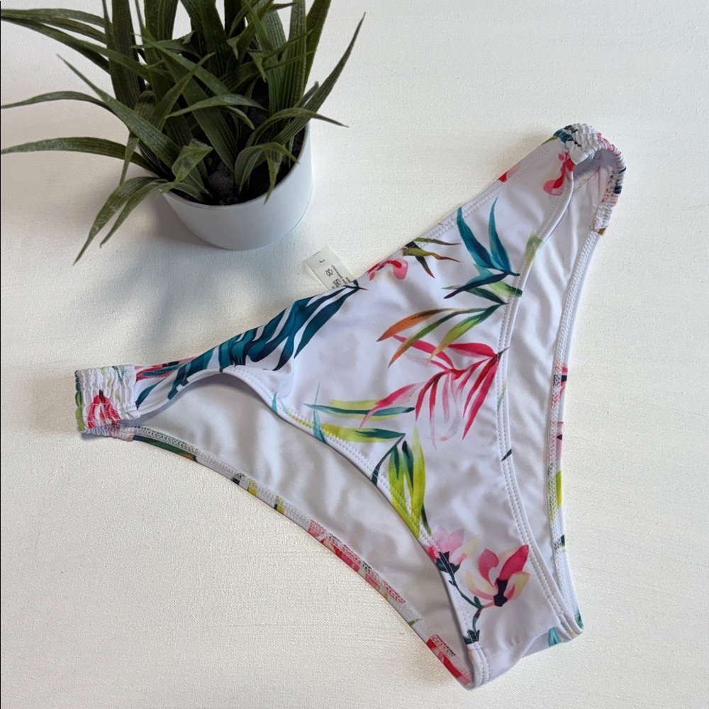 Tropical Floral Bikini Bottom
